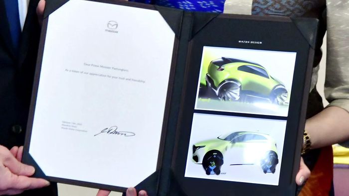  Hình ảnh phác thảo mẫu SUV cỡ nhỏ mới do chính Mazda chia sẻ. Ảnh: Thailand Board of Investment. 