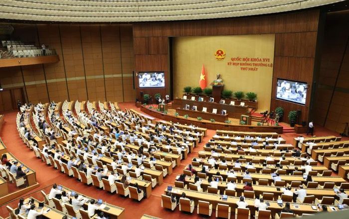 Quốc hội thảo luận về dự án Luật Phát triển đô thị - Ảnh: chinhphu.vn/Nhật Bắc