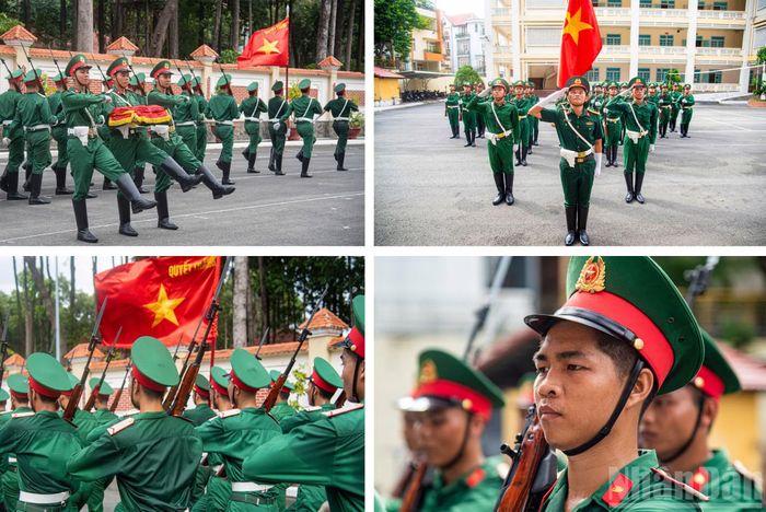 Tiểu đoàn 180 hăng say luyện tập phục vụ chương trình “Tổ quốc trong tim”.