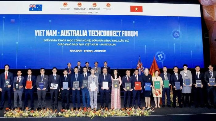 Lễ trao các văn kiện hợp tác giữa Việt Nam-Australia dưới sự chứng kiến lãnh đạo cấp cao hai nước. (Ảnh: AgriS)