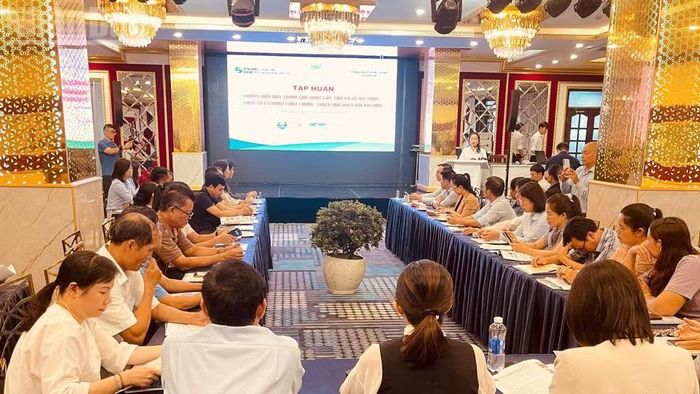 Quang cảnh lớp tập huấn. (Ảnh: CÔNG LÝ)