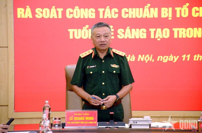 Thượng tướng Lê Quang Minh chủ trì hội nghị.
