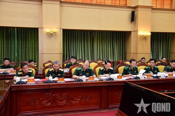 Thượng tướng Trương Thiên Tô, Ủy viên Trung ương Đảng, Phó chủ nhiệm Tổng cục Chính trị, dự hội nghị.