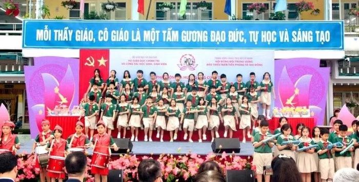 Trường Tiểu học Quang Trung (phường Thuận Hóa) - một trong các cơ sở giáo dục được giữ nguyên.