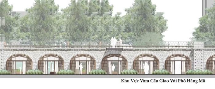 Phối cảnh dự kiến khu vực vòm cầu sau cải tạo