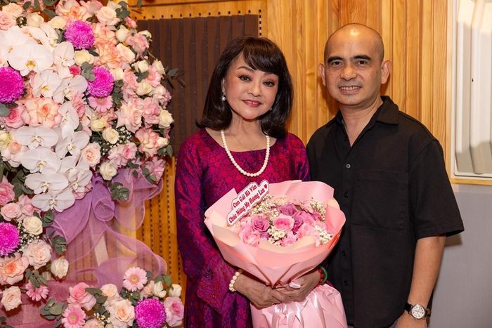 Ca sĩ Hương Lan và nhạc sĩ Đức Trí.