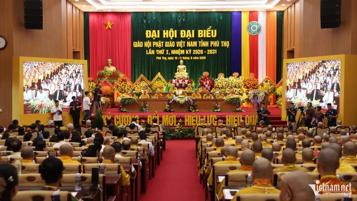 Đại hội đại biểu Phật giáo tỉnh Phú Thọ lần thứ I, nhiệm kỳ 2026-2031 được tổ chức với sự tham dự của 550 đại biểu.