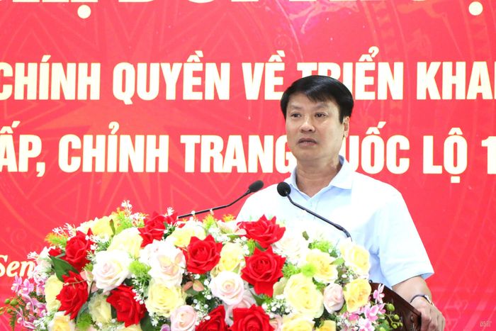 Đồng chí Trần Quang Tuấn - Bí thư Đảng ủy, Chủ tịch HĐND phường Thành Sen kết luận hội nghị.