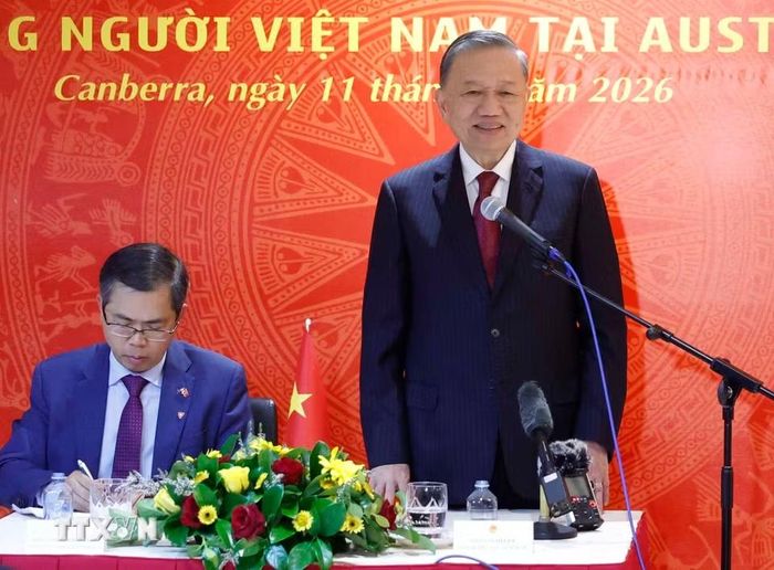 Tổng Bí thư, Chủ tịch nước Tô Lâm phát biểu. (Ảnh: Thống Nhất/TTXVN)