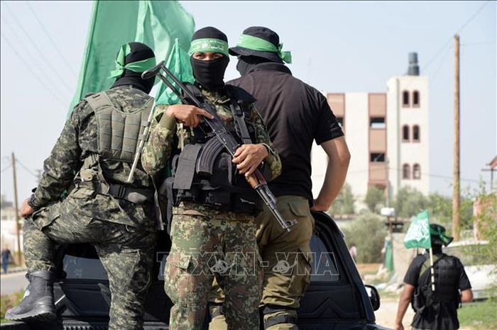 Lữ đoàn Al-Qassam, cánh quân sự của Hamas, tại Gaza. Ảnh: THX/TTXVN