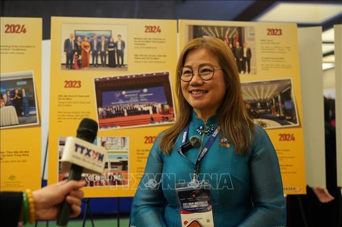 Bà Jane Trần, Giám đốc điều hành Tập đoàn Giáo dục TET. Ảnh: Trung Trang/PV TTXVN tại Australia