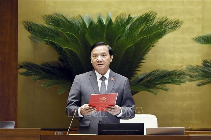 Phó Chủ tịch Quốc hội Nguyễn Khắc Định phát biểu. Ảnh: Doãn Tấn/TTXVN