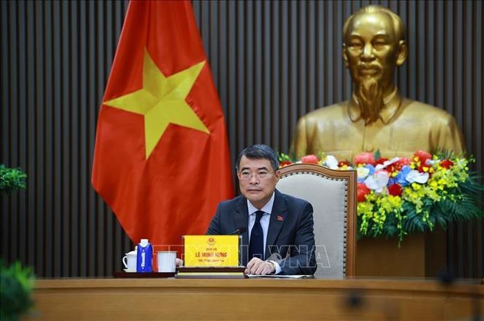 Thủ tướng Lê Minh Hưng điện đàm với Thủ tướng Hà Lan Rob Jetten. Ảnh: Dương Giang/TTXVN