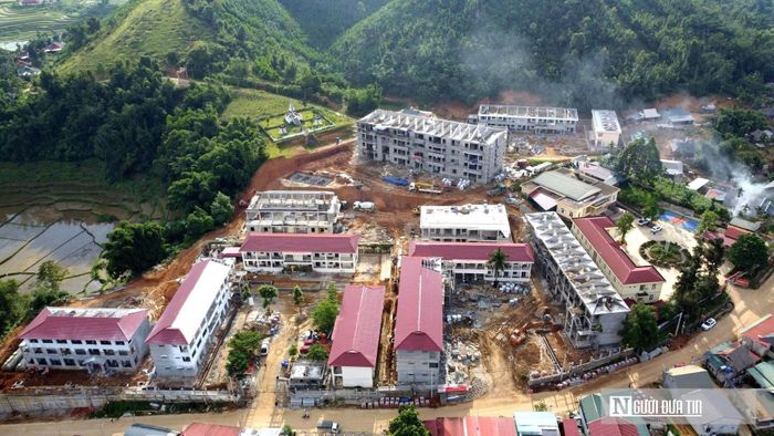 Các công trình trường nội trú liên cấp vùng biên đang tiến gần về đích.