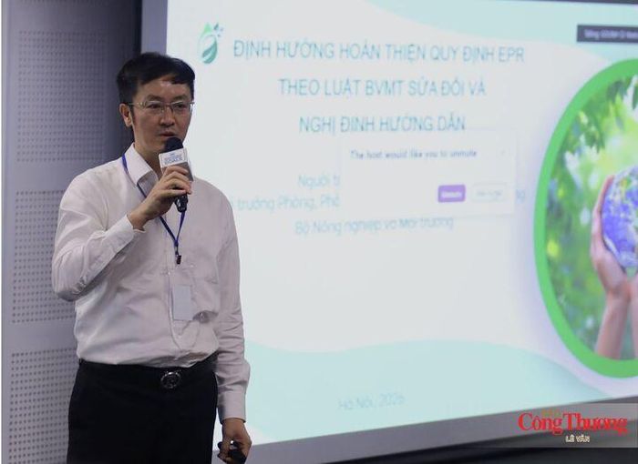 Ông Đỗ Tiến Đoàn, Phó Trưởng phòng Quản lý chất thải, Cục Môi trường, Bộ Nông nghiệp và Môi trường.