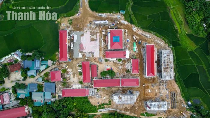 Công trình Trường Nội trú liên cấp Tiểu học và THCS Tam Lư hiện đã đạt 72% khối lượng công việc.