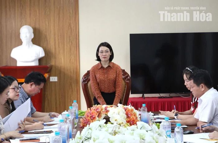 Phó Chủ tịch Thường trực Ủy ban MTTQ tỉnh Đỗ Thị Toán kết luận buổi làm việc.