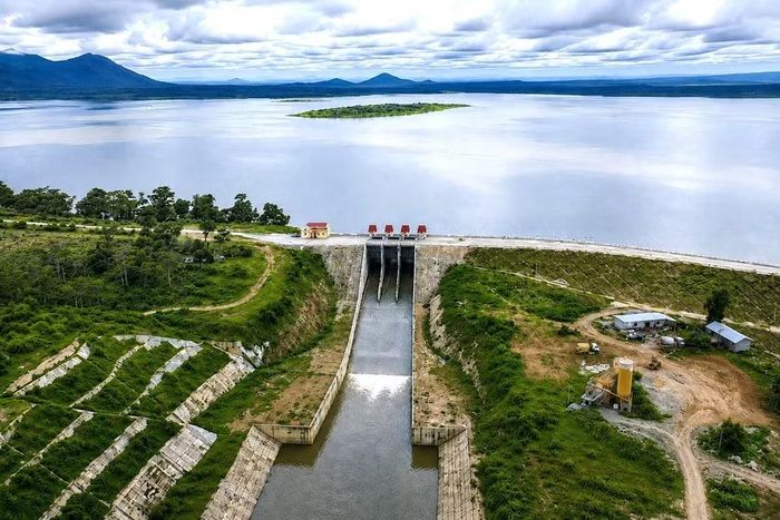  Hồ chứa nước Ia Mơr (xã Ia Mơ) là công trình thủy lợi lớn nhất khu vực biên giới của tỉnh nhưng hiệu quả khai thác chưa tương xứng. Ảnh: Hà Duy 