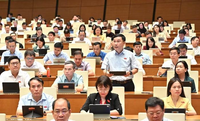 Đại biểu Lê Hoàng Anh đề nghị hoàn thiện cơ chế để hòa giải ở cơ sở phát huy vai trò “đi trước một bước”. Ảnh: Đoàn ĐBQH tỉnh Gia Lai 