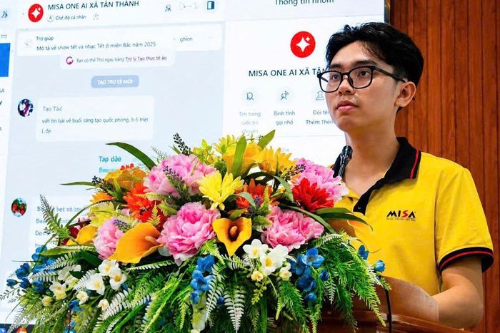 Chương trình tập huấn triển khai phần mềm Trợ lý trí tuệ nhân tạo MISA One AI vừa được tổ chức tại xã Tân Thành