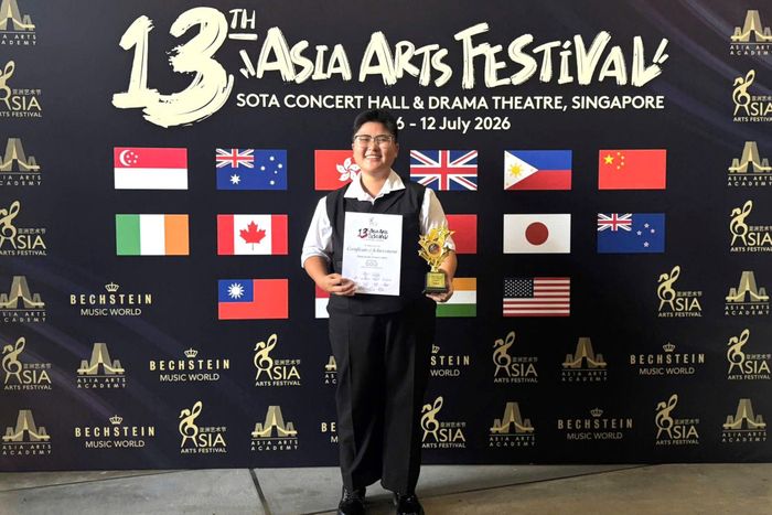Giải Vàng tại cuộc thi AAF - Asia Art Festival vừa qua là một dấu mốc vô cùng ý nghĩa đối với Thiên Khánh