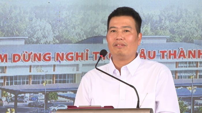 Ông Trần Đức Trung, đại diện Cục Đường bộ Việt Nam phát biểu