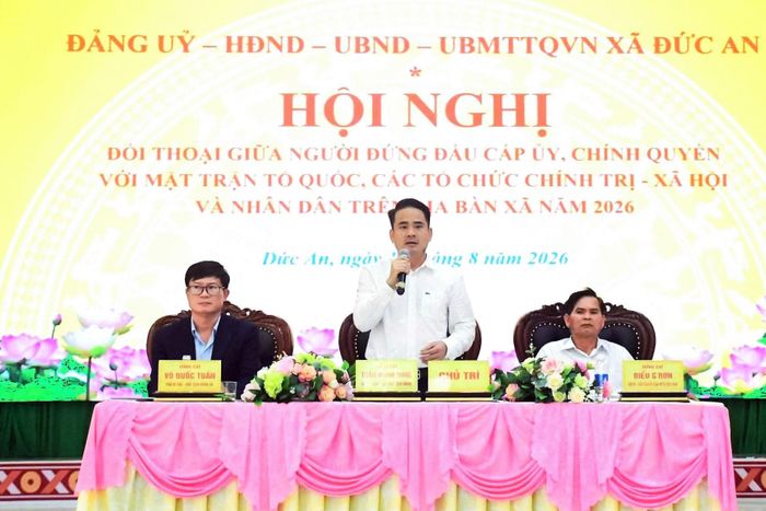 Đồng chí Trần Mạnh Hùng, Bí thư Đảng ủy, Chủ tịch HĐND xã Đức An nhấn mạnh, hội nghị là dịp để cấp ủy, chính quyền lắng nghe tâm tư, nguyện vọng, khó khăn, vướng mắc từ cơ sở