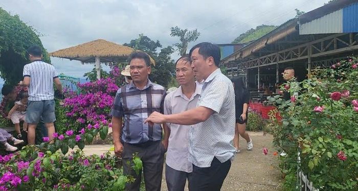 Một trạm dừng chân hiện hữu ở vị trí dự kiến sẽ quy hoạch, xây dựng trạm dừng, nghỉ quy mô lớn trên đèo Đại Ninh