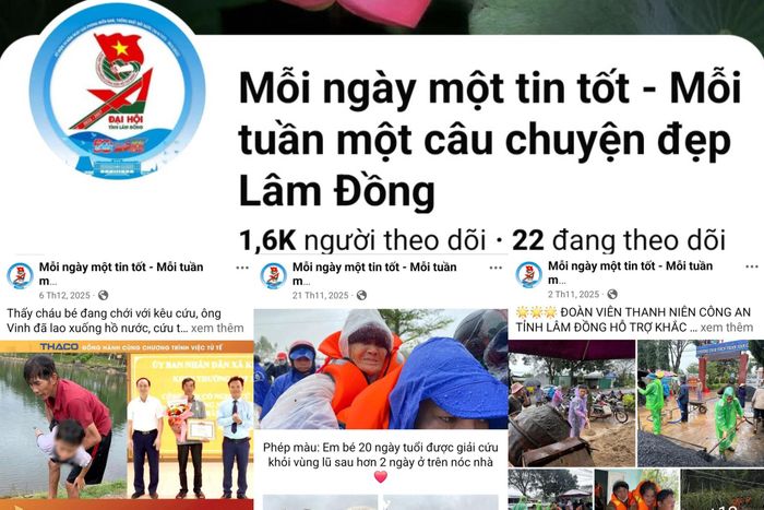 Những câu chuyện đẹp được các cấp bộ Đoàn chia sẻ trên các kênh truyền thông