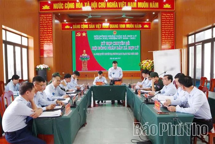 Xã Hợp Lý tổ chức luyện tập phần vận hành cơ chế.