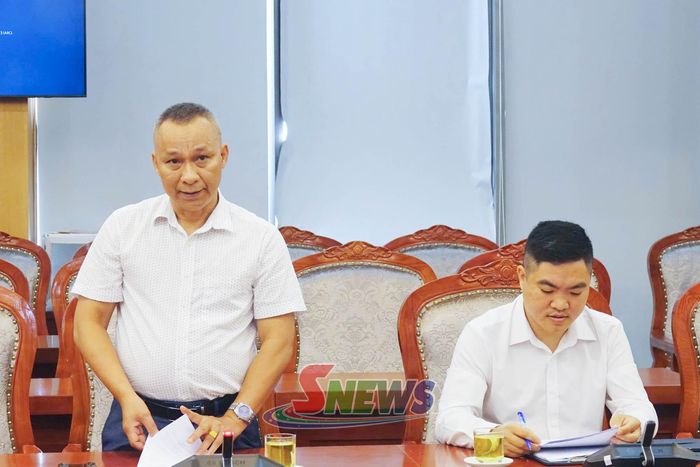 Đại diện Công ty cổ phần Năng lượng sạch Tây Bắc phát biểu.