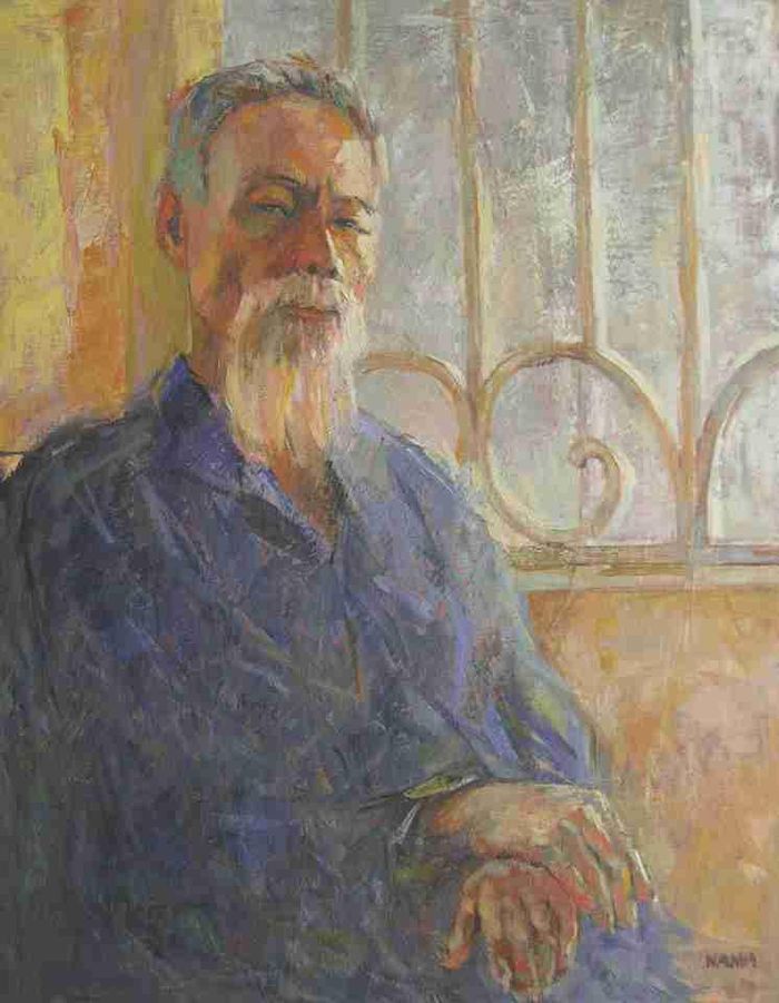 Chân dung ông ngoại. Tranh: Trần Xuân Nam