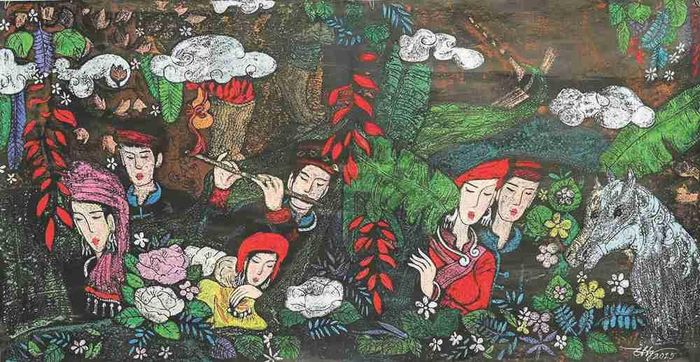 Mùa yêu. Tranh: Nguyễn Tùng