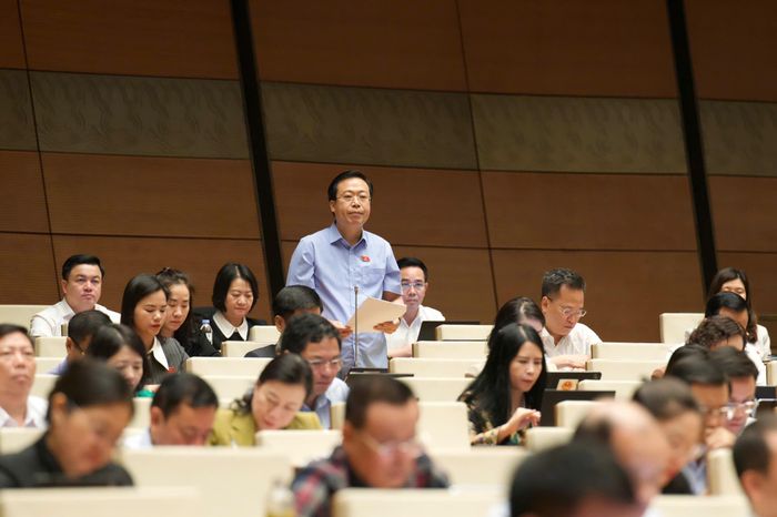 Đại biểu Nguyễn Đại Thắng (đoàn Hưng Yên). Ảnh: Media Quốc hội.