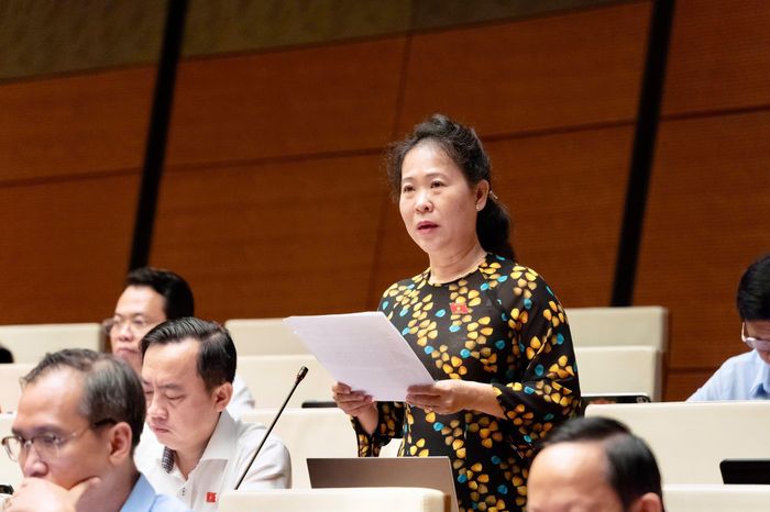Đại biểu Tô Ái Vang (đoàn Cần Thơ). Ảnh: media Quốc hội.