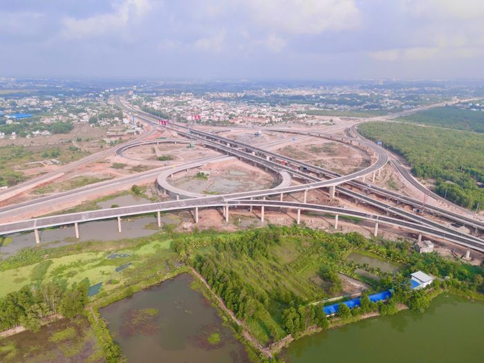 Nút giao Long Thành trên cao tốc Biên Hòa - Vũng Tàu (Ảnh: Minh Tuệ).