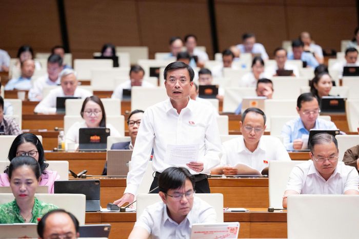 Chánh án TAND TP Hà Nội Nguyễn Xuân Kỳ (đoàn TP Hà Nội). Ảnh: Media Quốc hội.