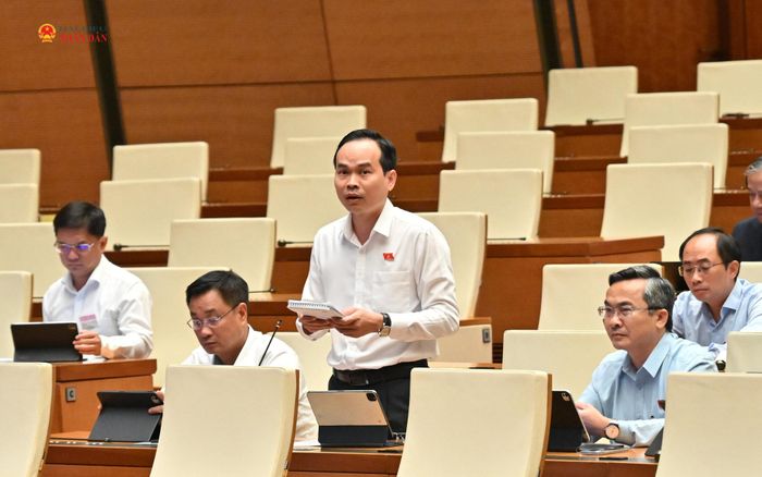 ĐBQH Nguyễn Duy Minh (Đà Nẵng) phát biểu. Ảnh: Quang Khánh