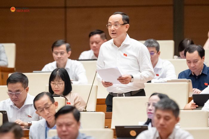 ĐBQH Nguyễn Ngọc Sơn (TP. Hải Phòng) phát biểu. Ảnh: Phạm Thắng