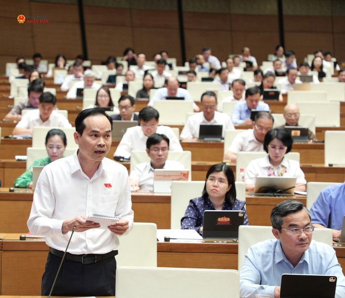 ĐBQH Nguyễn Duy Minh (TP. Đà Nẵng) phát biểu