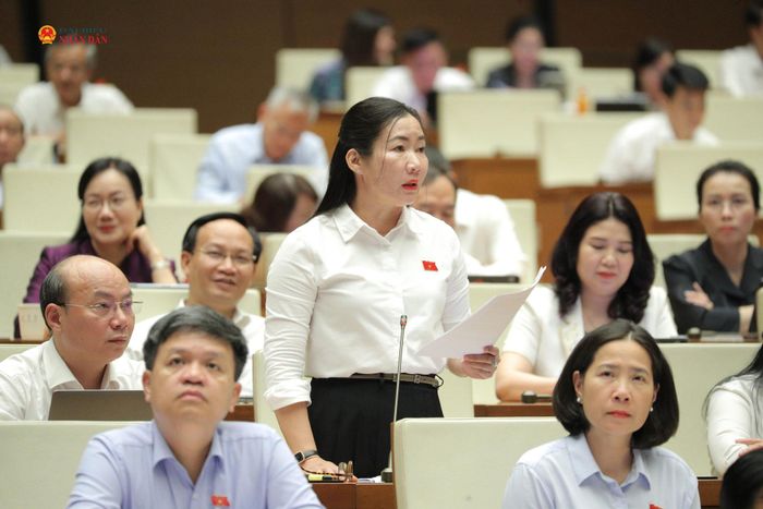 ĐBQH Trần Thị Thu Phước (Quảng Ngãi) phát biểu