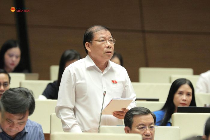 ĐBQH Nguyễn Thanh Sang (TP. Hồ Chí Minh) phát biểu