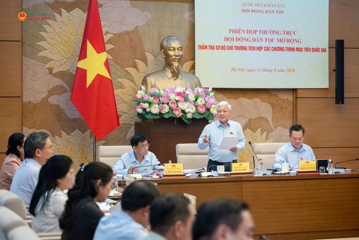 Phó Chủ tịch Thường trực Quốc hội Đỗ Văn Chiến phát biểu