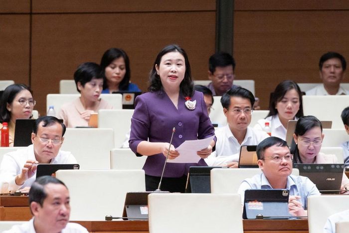 Đại biểu Lê Thị Song An (Đoàn Tây Ninh). Ảnh: Media Quốc hội