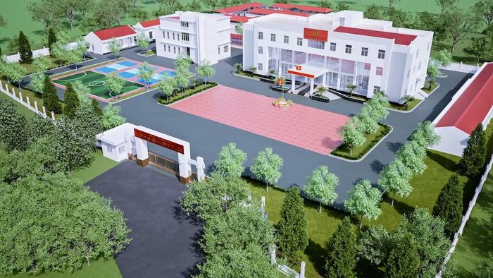 Phối cảnh trụ sở Công an xã, phường biên giới ở Đồng Tháp.