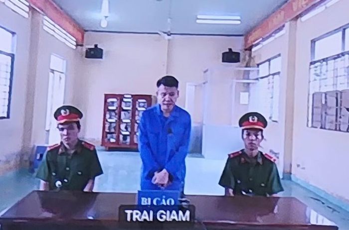 Bị cáo tại phiên tòa.