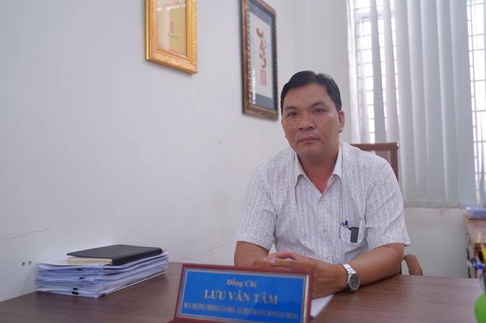 Ông Lưu Trung Tâm, Trưởng phòng Văn hóa - Xã hội phường Bình Lợi Trung 