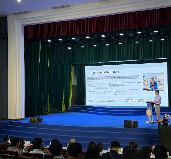 Tiến sĩ Lưu Vĩnh Toàn, chuyên gia VDEN kiêm Giám đốc Phân tích kỹ thuật UBS Group phát biểu tại sự kiện. Ảnh: Quỳnh Chi