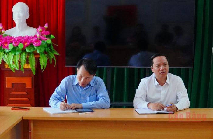 Chủ tịch UBND tỉnh Lê Hải Hòa kết luận cuộc họp, chỉ đạo các nhiệm vụ trọng tâm, bảo đảm hoàn thành Dự án theo kế hoạch.