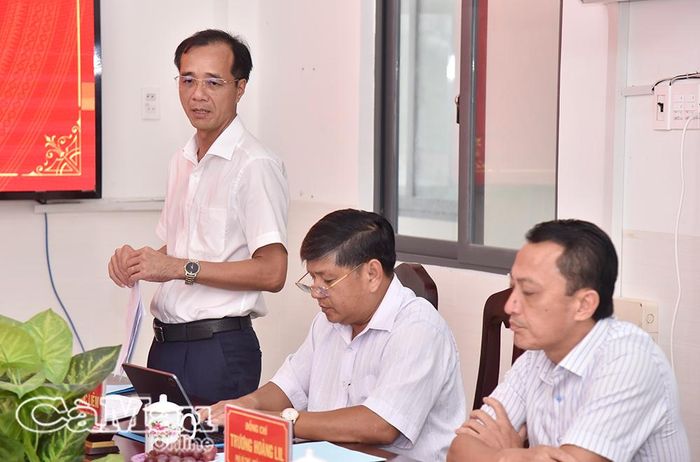 Bí thư Đảng uỷ xã Vĩnh Thanh Ngô Nguyên Phong thông tin về các giải pháp thực hiện mục tiêu tăng trưởng hai con số.